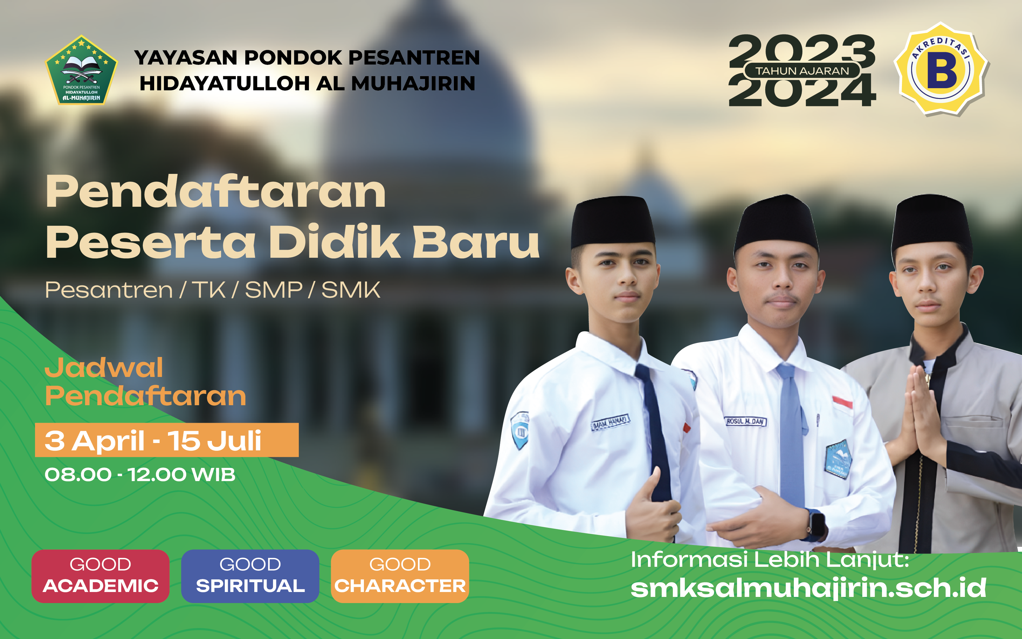 Penerimaan Peserta Didik Baru 2023 - SMKS Al Muhajirin Arosbaya